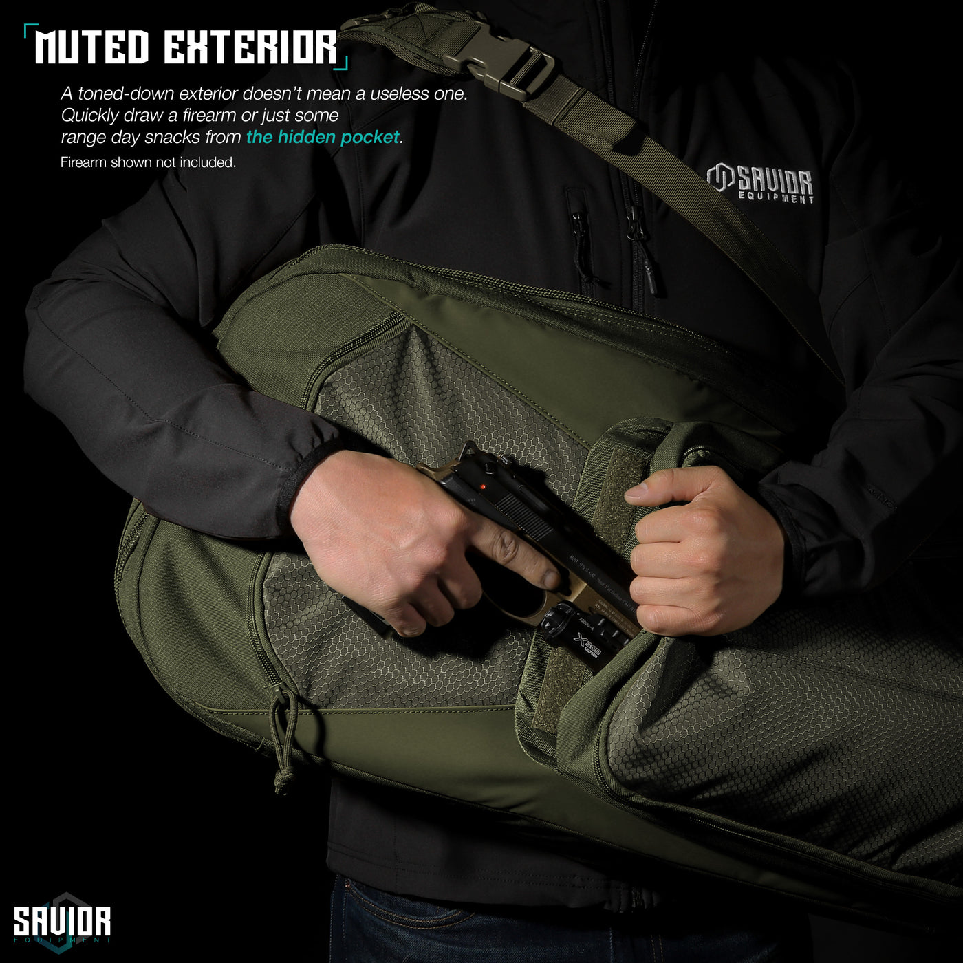 SAVIOR 30" 34" 38" Tactical Rifle Bag Discreet Pistol  Conceal Carry Storage Case